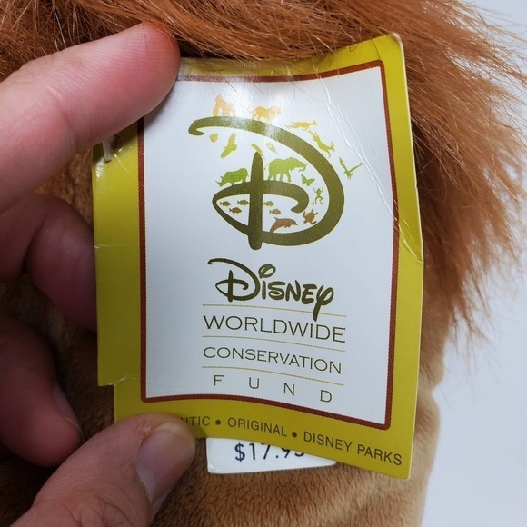 Disney Worldwide Conservation Fund Lion Plush Stuffed Toy With Original Tag - Picture 8 of 11